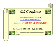Click to enlarge image(s) 2.2 Golf Gift Certificate - Set-up and Swing Training