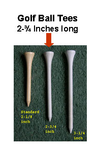 Click to enlarge image(s) GOLF BALL TEES - 2-3/4 INCH