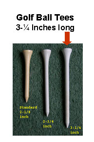 Click to enlarge image(s) GOLF BALL TEES - 3-1/4 INCH