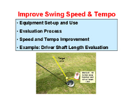 Click to enlarge image(s) D. Improve Swing Speed and Tempo Time