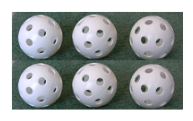 Click to enlarge image(s) GOLF BALLS - DURABLE PLASTIC: MADE IN USA