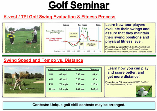 Golf Seminar and Clinics